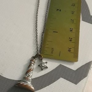Lighthouse with star necklace